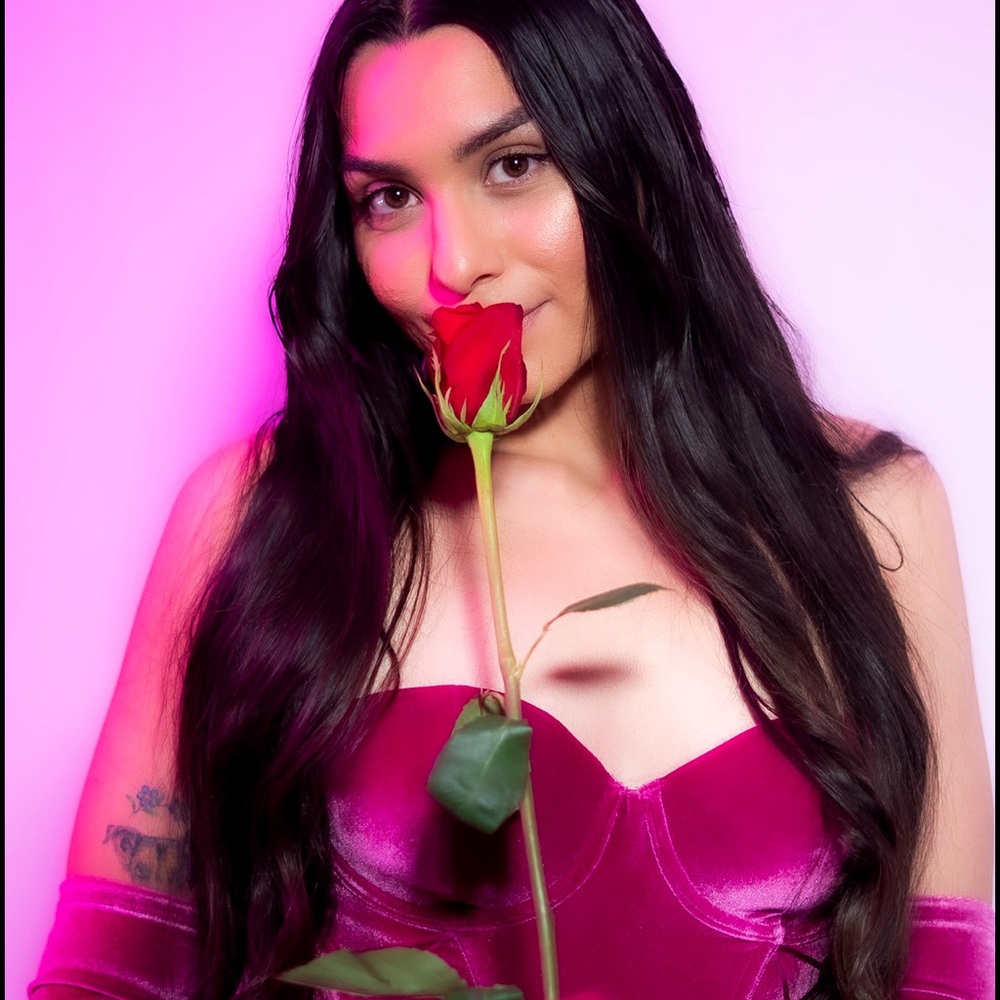 Savage X Fenty corset set  Fuchsia Velvet Lingerie Set